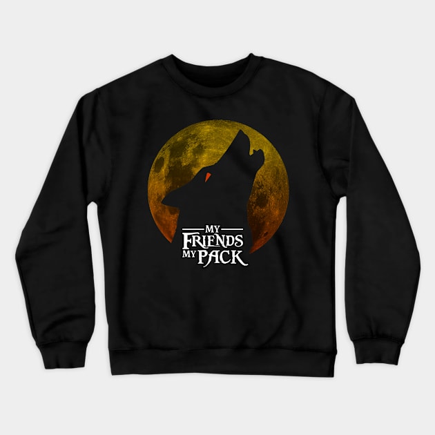 My Friends My Pack Crewneck Sweatshirt by emodist